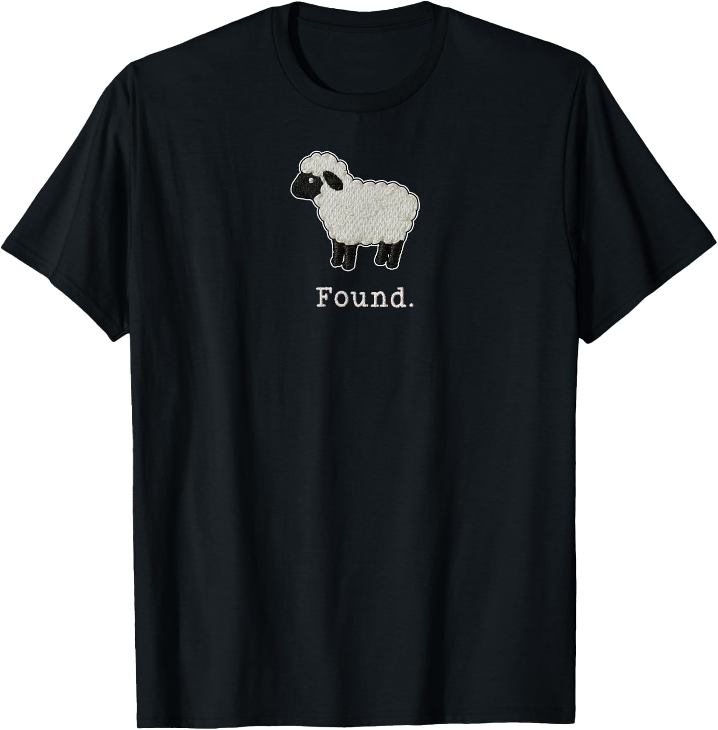 Found Minimalist Sheep Christian Psalm 23 Lamb Christian T-Shirt