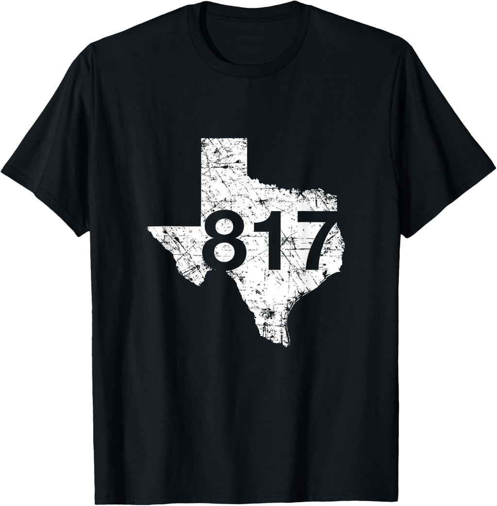 Fort Worth Arlington Area Code 817 Shirt, Texas Souvenir T-Shirt