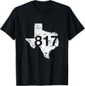 Fort Worth Arlington Area Code 817 Shirt, Texas Souvenir T-Shirt