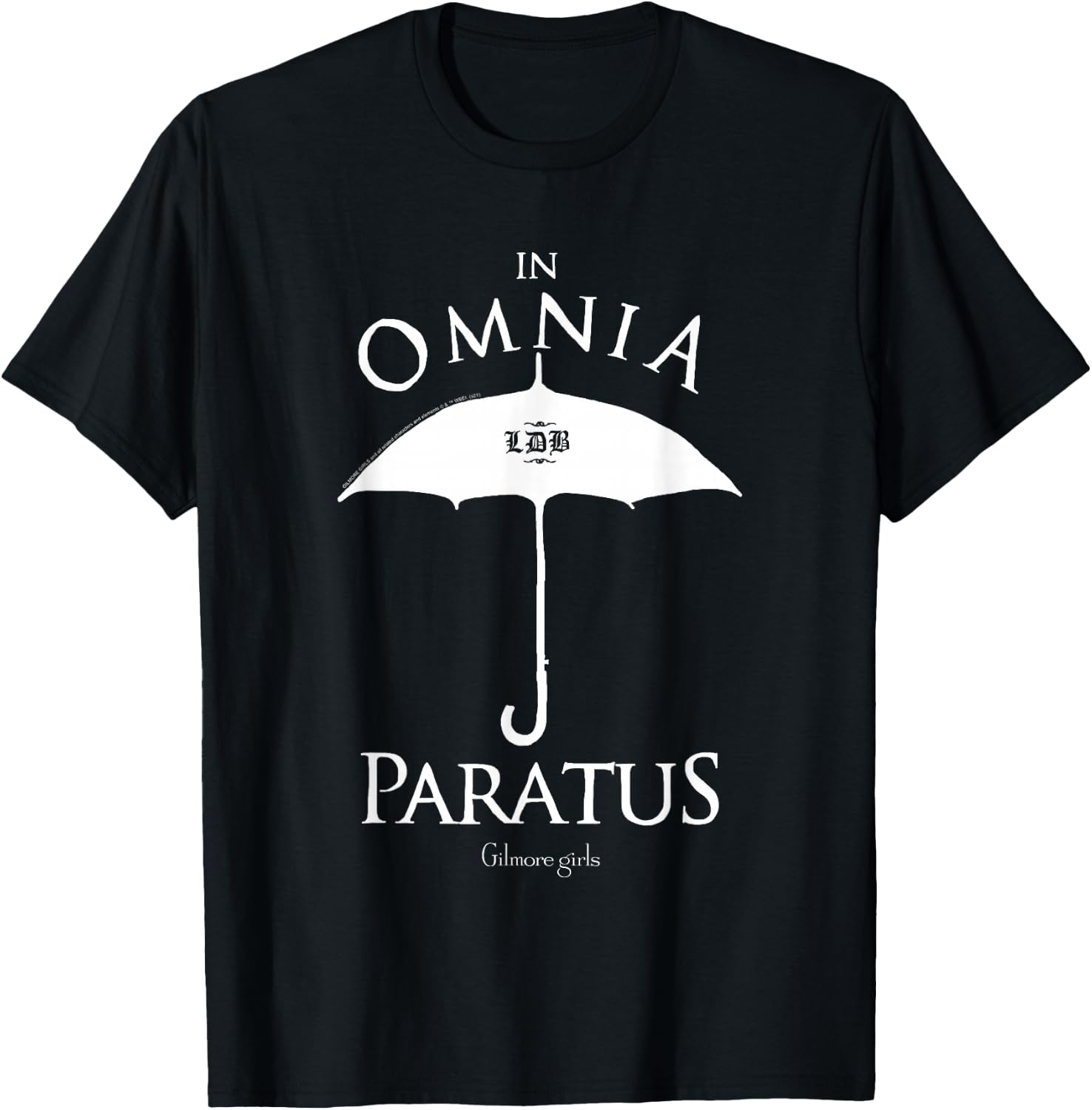 Gilmore Girls in Omnius Paratus Umbrella Logo TV Show T-Shirt