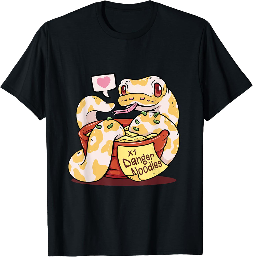 Danger Noodle Ball Python Snake Meme Reptile Snake Lover T-Shirt