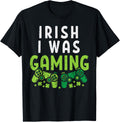 Irish I was Gaming Funny St Patricks Day Gamer Boys Men Gift T-Shirt