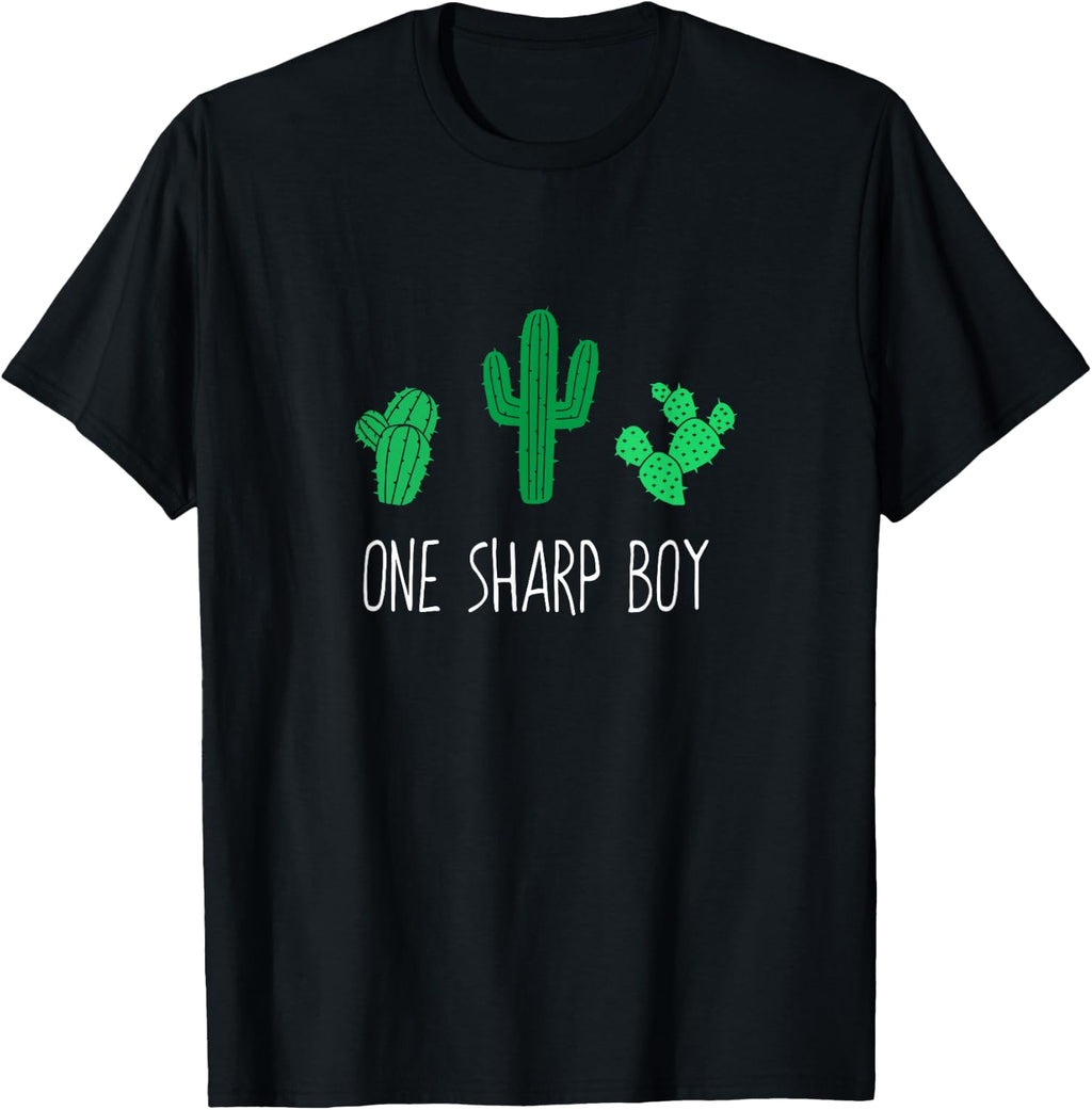 One Sharp Boy Shirt, Funny Cute Cactus Cacti Gift T-Shirt