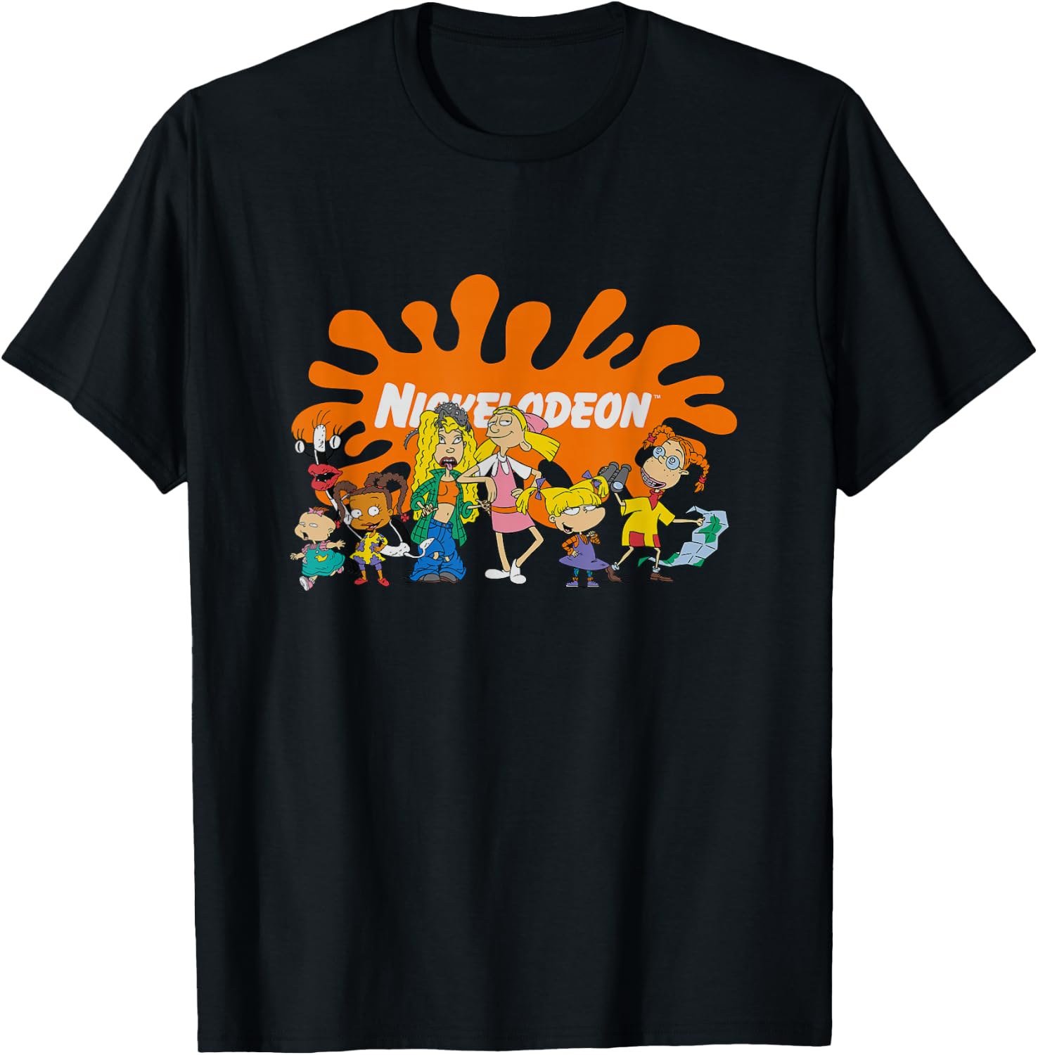 Nickelodeon 90s Cartoon Girls Classic Slime Splat Design T-Shirt
