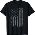 Threadrock Vintage Distressed American Flag T-Shirt - Unisex-Adults & Kids - Black - Small - Short Sleeve