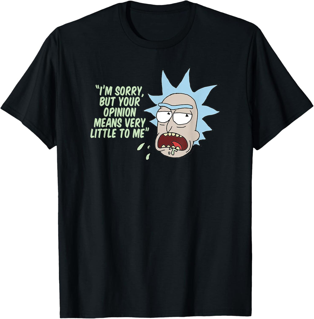 Rick and Morty Your Opinion means Very Little Short Sleeve T-Shirt