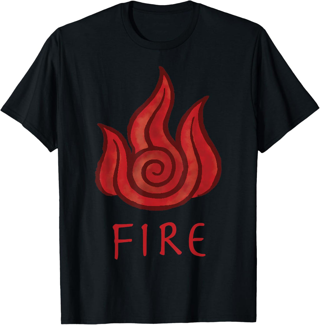 Avatar: The Last Airbender Painted Fire Element T-Shirt Small