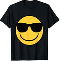 Official Emoji Retro Sunglasses Yellow Smile Face T-Shirt