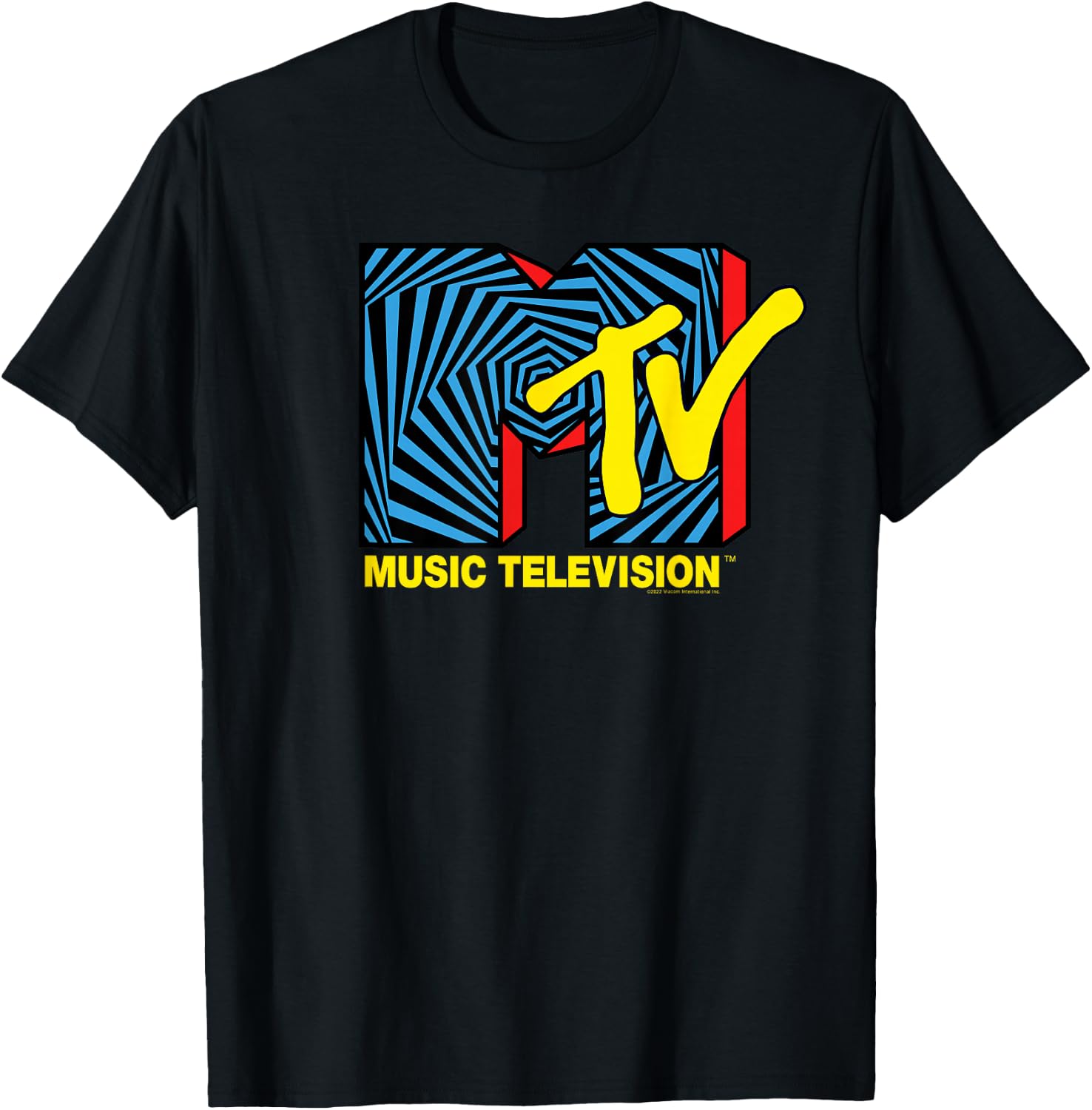 MTV Logo Spiral Music Fan T-Shirt