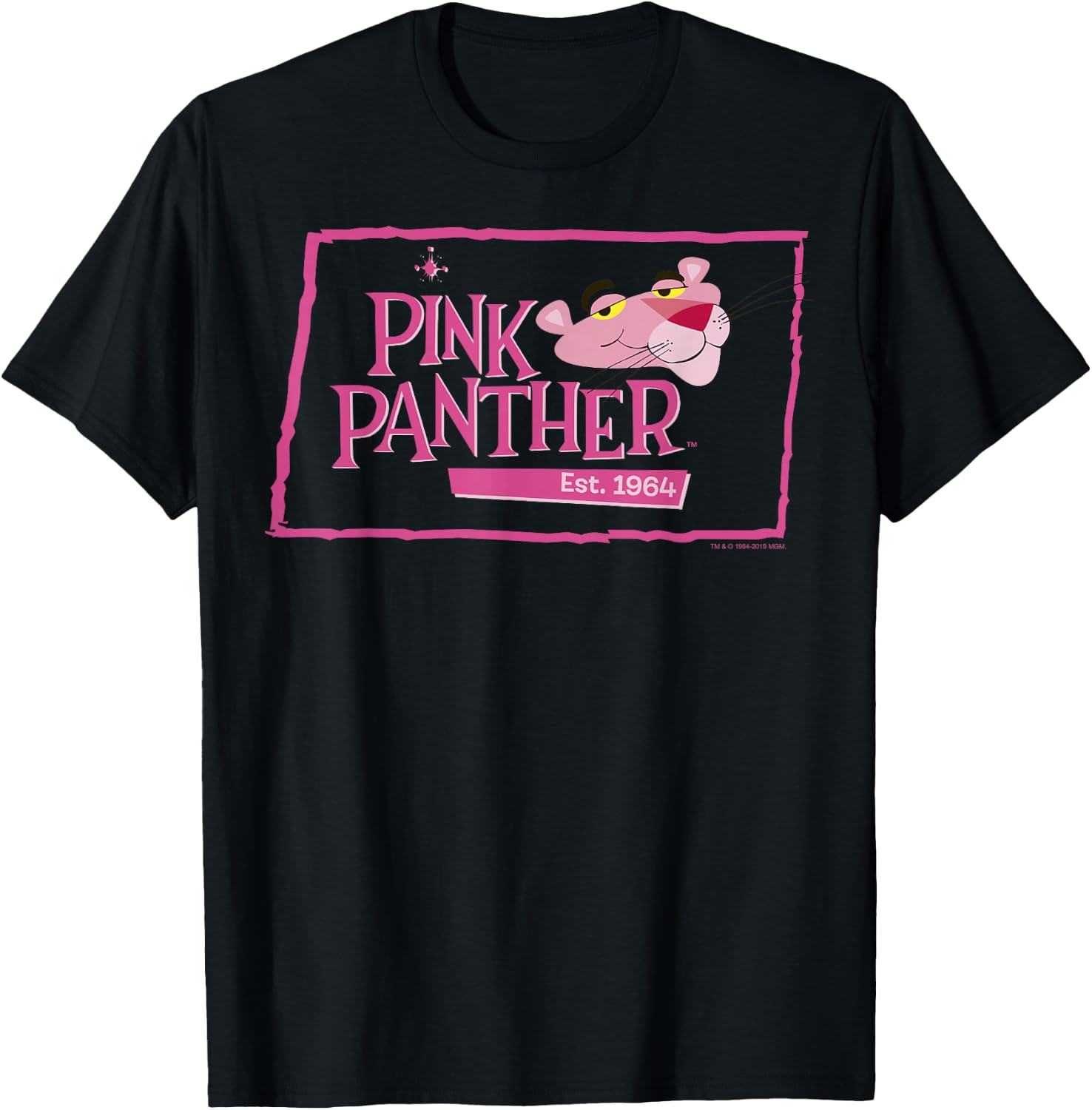 Pink Panther Boxed Portrait Logo T-Shirt Small
