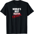 World’s Best Father Funny Gift Farter Crossed Out Dad Joke T-Shirt