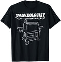 Smokeologist Funny Bbq Barbecue Grill PitDad Men T-Shirt