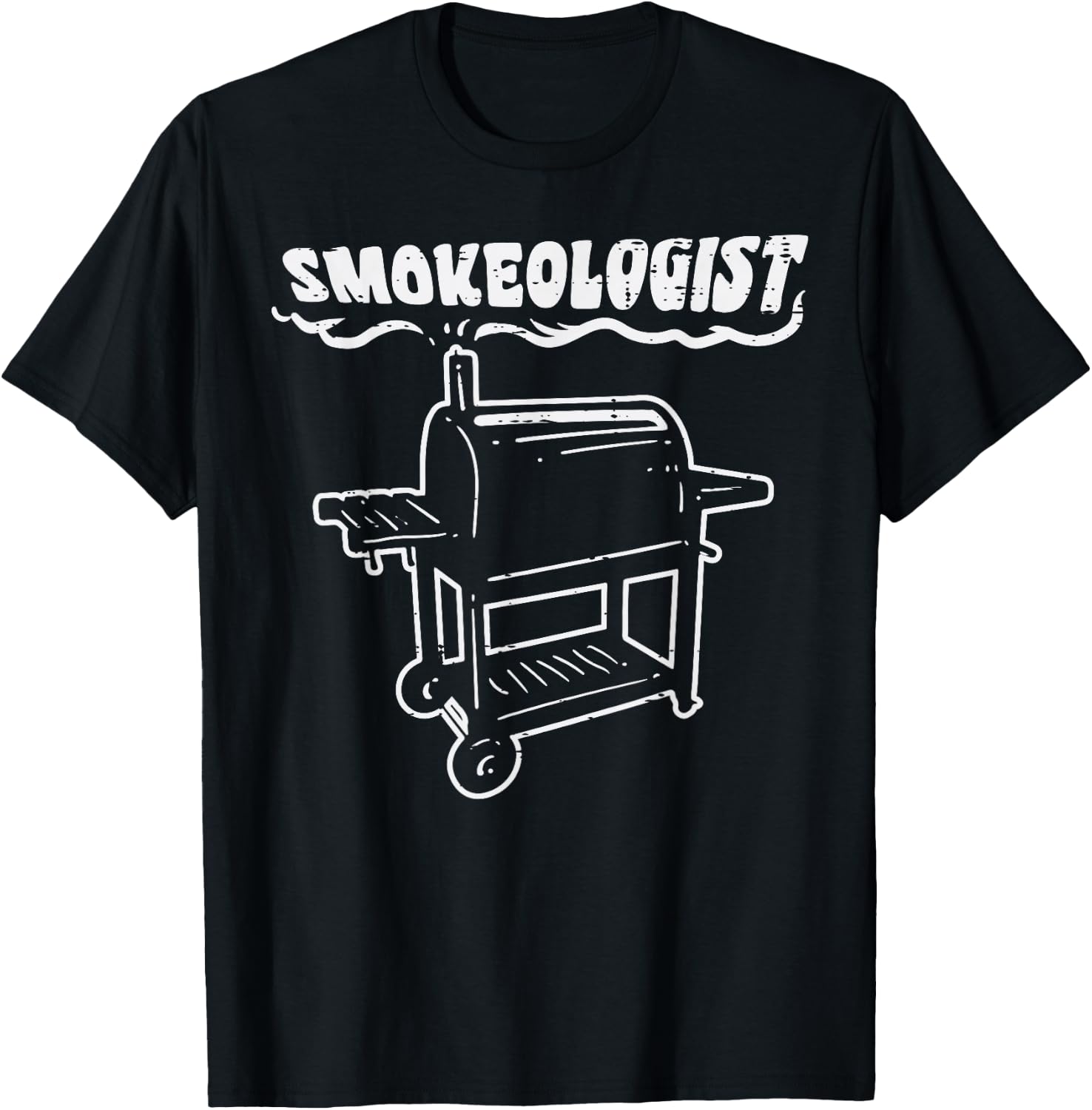 Smokeologist Funny Bbq Barbecue Grill PitDad Men T-Shirt