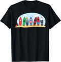 Marvel Avengers Spider-Man Surfboards Summer Beach Vacation T-Shirt
