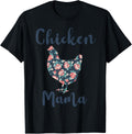 Chicken Mama Shirt Women Chicken Mom Funny T-Shirt