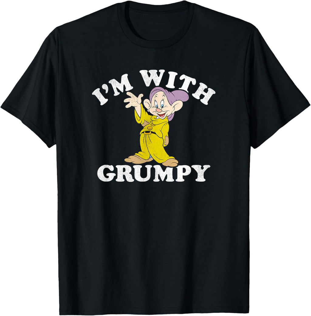 Disney Snow White & The Seven Dwarfs Dopey I'm with Grumpy T-Shirt