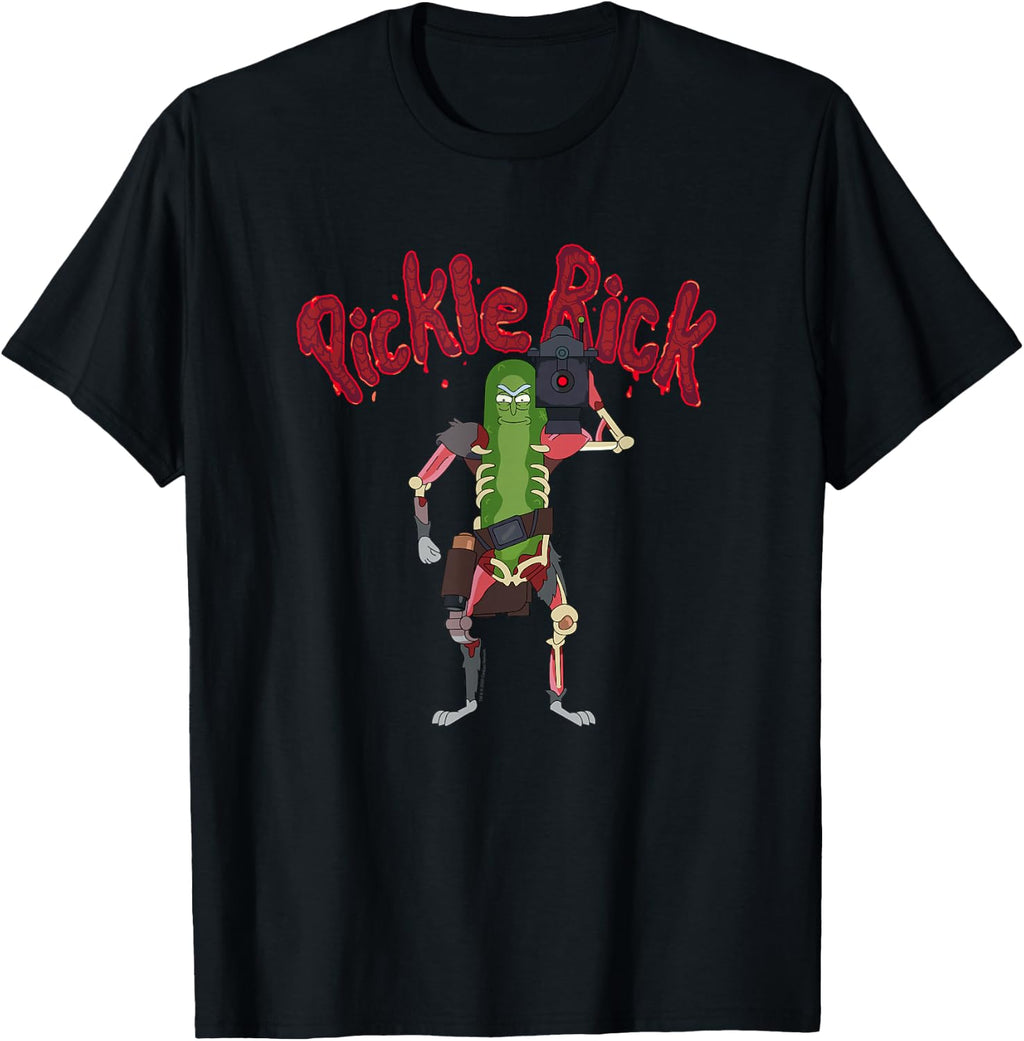 Rick and Morty Pickle Rick Laser Slice Type T-Shirt