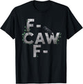Black Crow Tshirt F Caw F Funny Black Bird Moon Gothic Humor T-Shirt