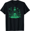 Alien Shirt UFO Zen Yoga Meditation Mystic Symbols T-Shirt