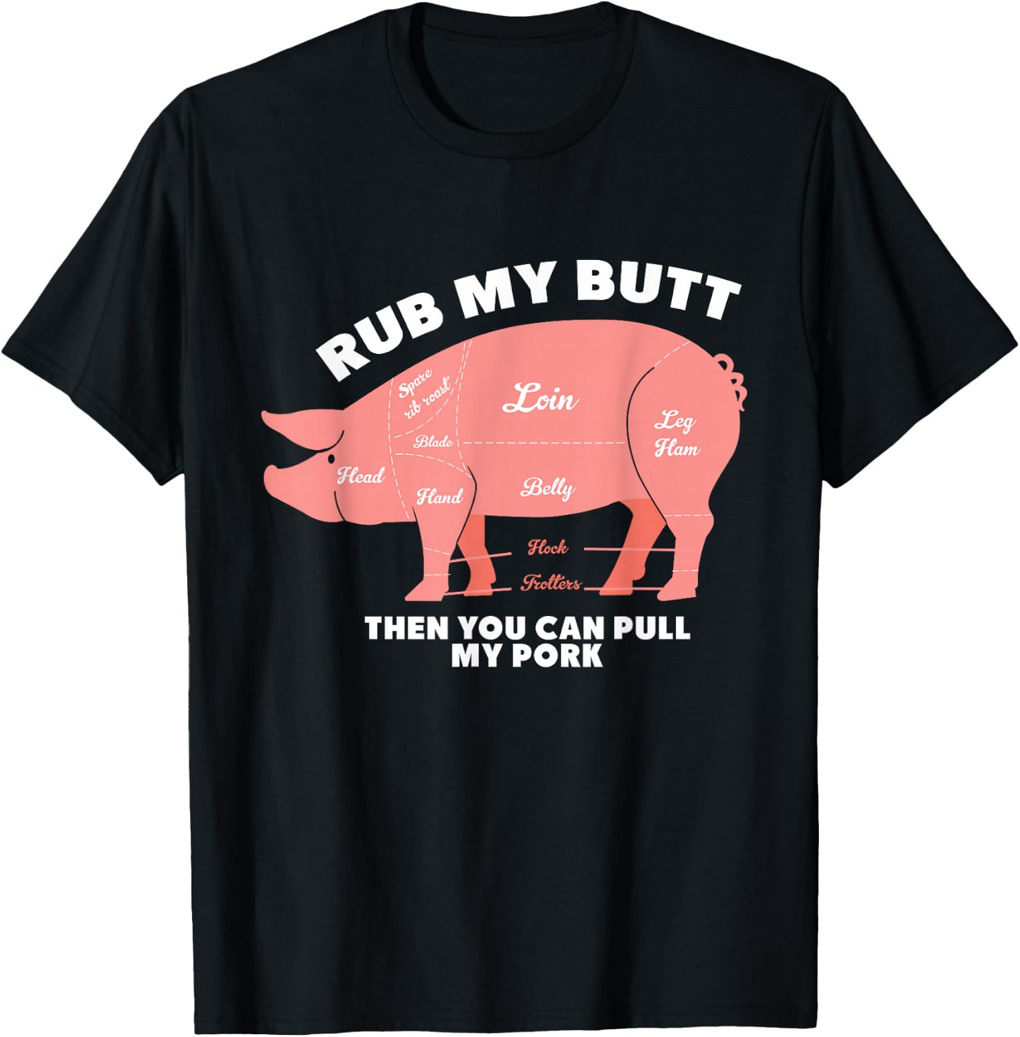BBQ Grill Pig Shirt Funny Pork I'd Smoke That Roast T-Shirt