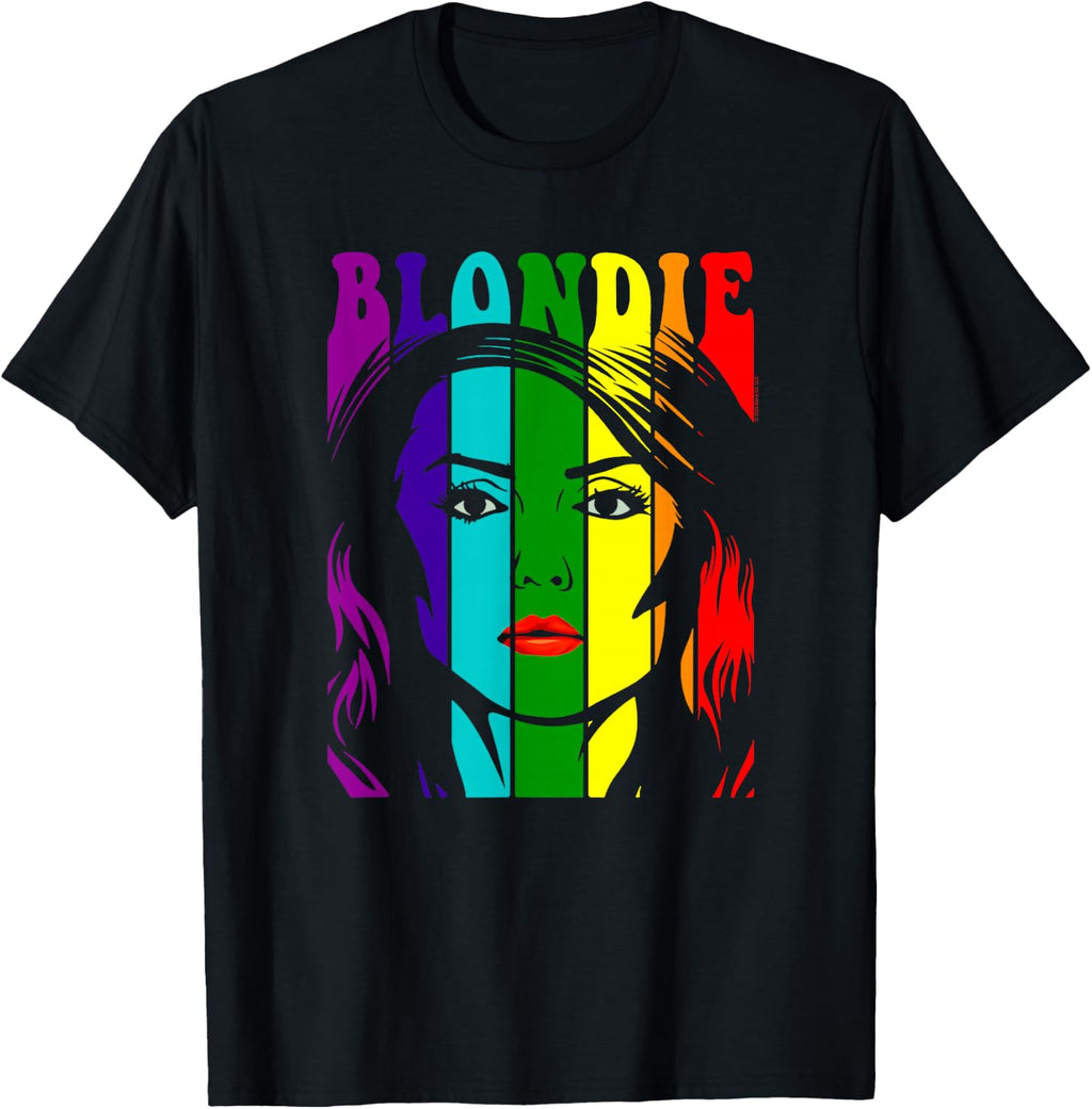 Blondie Pride Rainbow Illustration Vintage Band T-Shirt