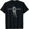 Official Lady Gaga Lightning White Logo T-Shirt