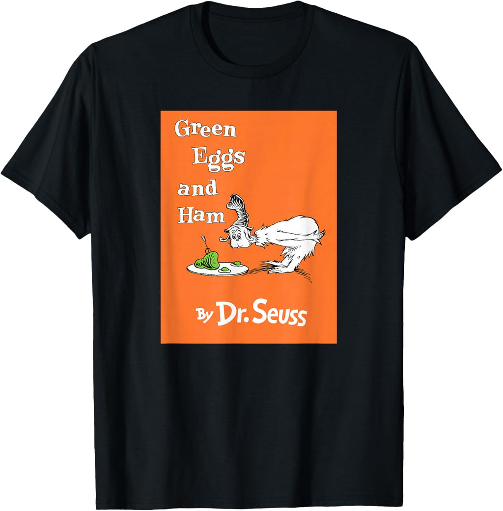 Dr. Seuss Green Eggs and Ham Book Cover, Officially Licensed T-Shirt