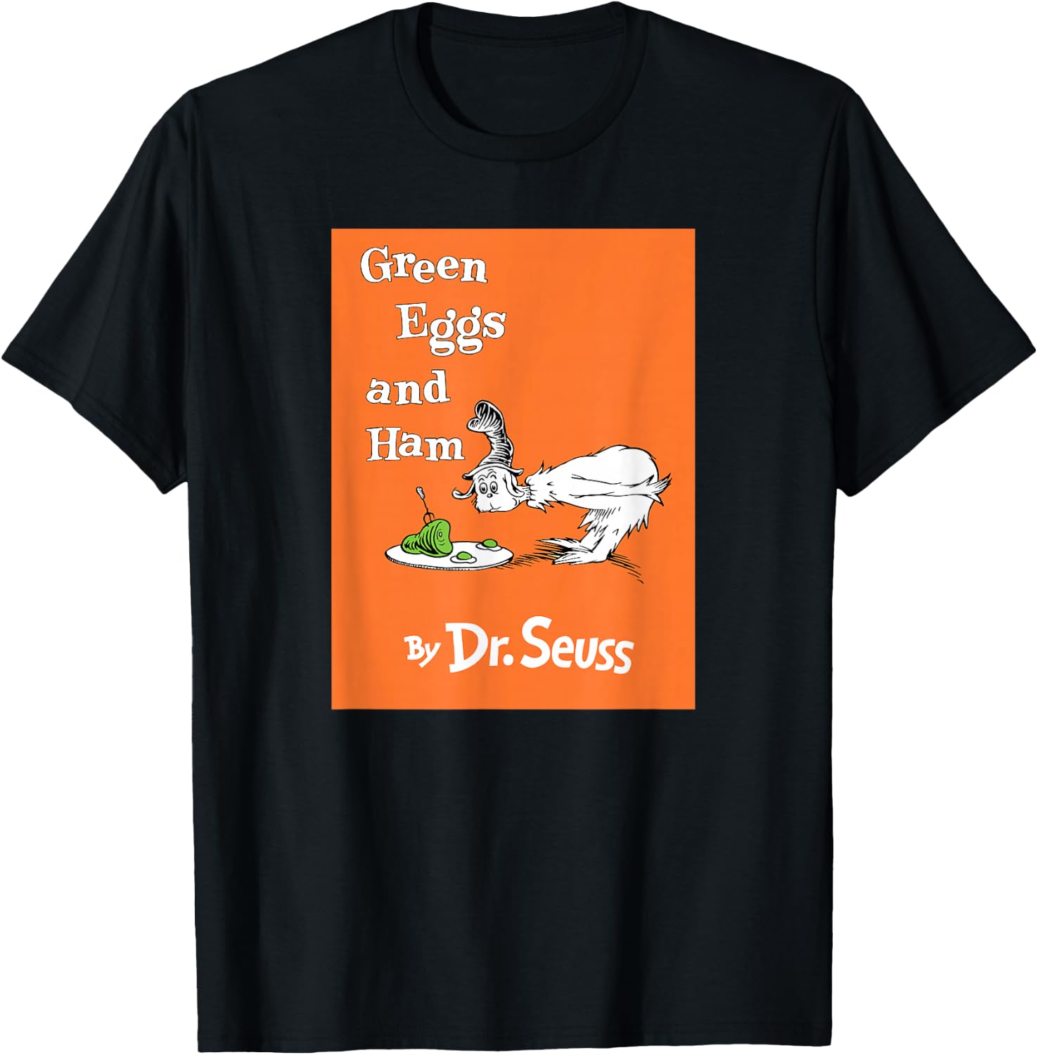 Dr. Seuss Green Eggs and Ham Book Cover, Officially Licensed T-Shirt