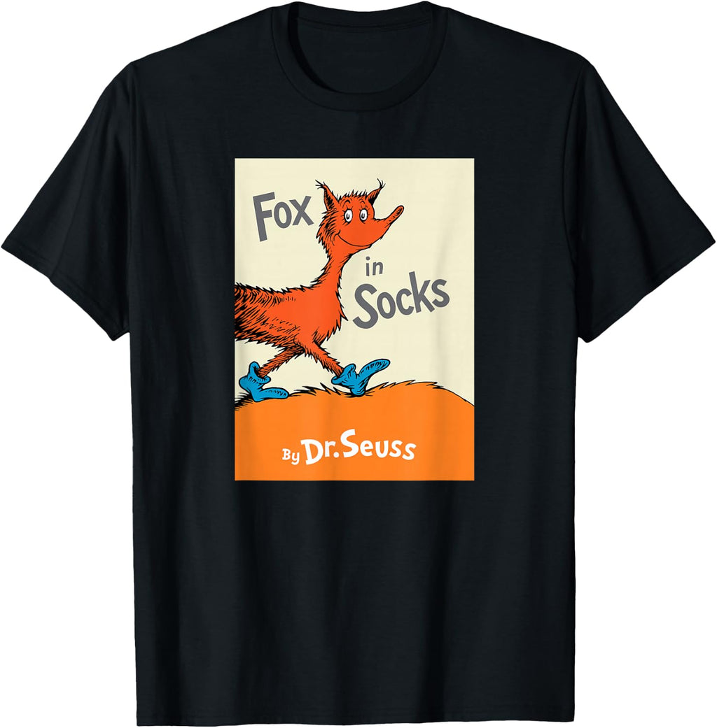 Dr. Seuss Fox in Socks Book Cover T-Shirt