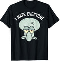 Spongebob Squarepants Squidward I Hate Everyone T-Shirt Small