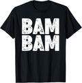 Miftees Unisex-Youth Black Small Classic Fit Bam Bam T-Shirt