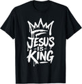 Jesus is King | Crown Design Inspired by Faith T-Shirt