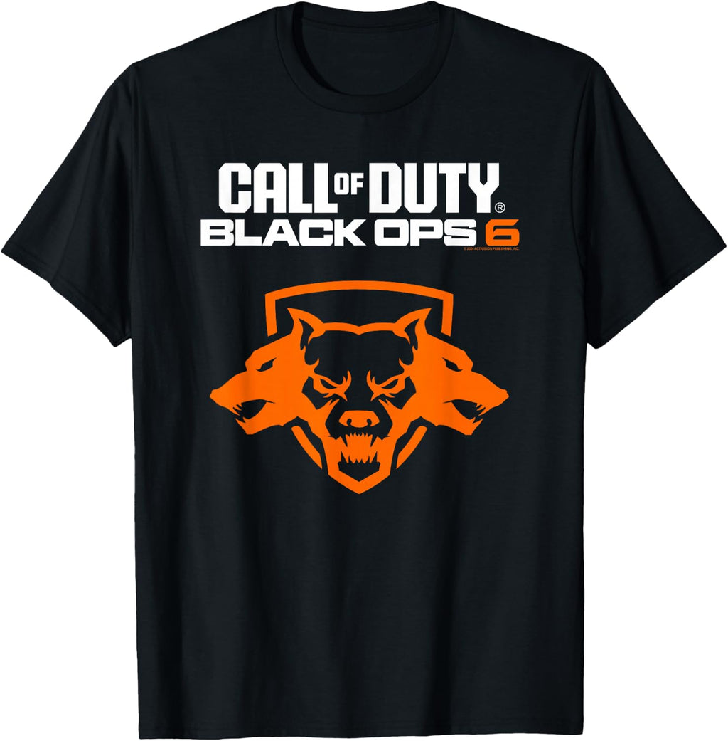 Call of Duty Black Ops 6 Orange Cerberus Video Game T-Shirt