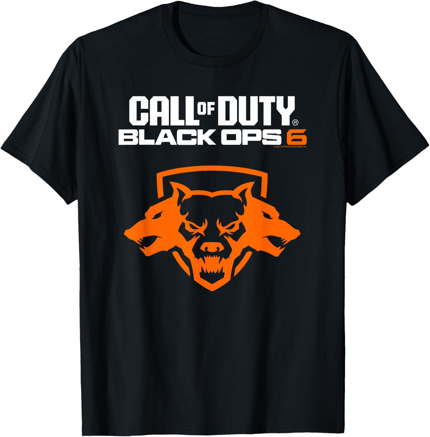 Call of Duty Black Ops 6 Orange Cerberus Video Game T-Shirt