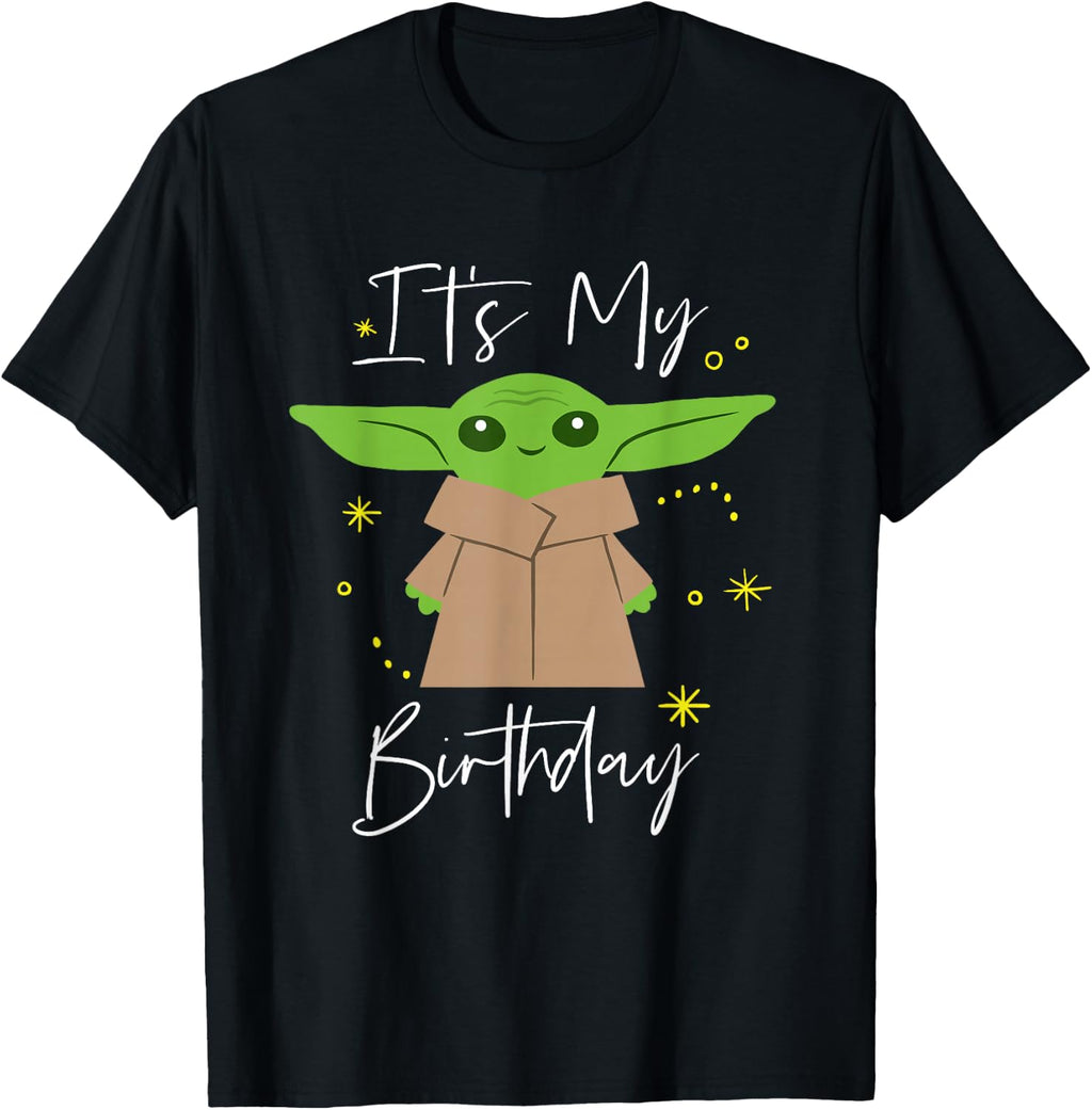 Star Wars The Mandalorian Grogu It's My Birthday Party T-Shirt