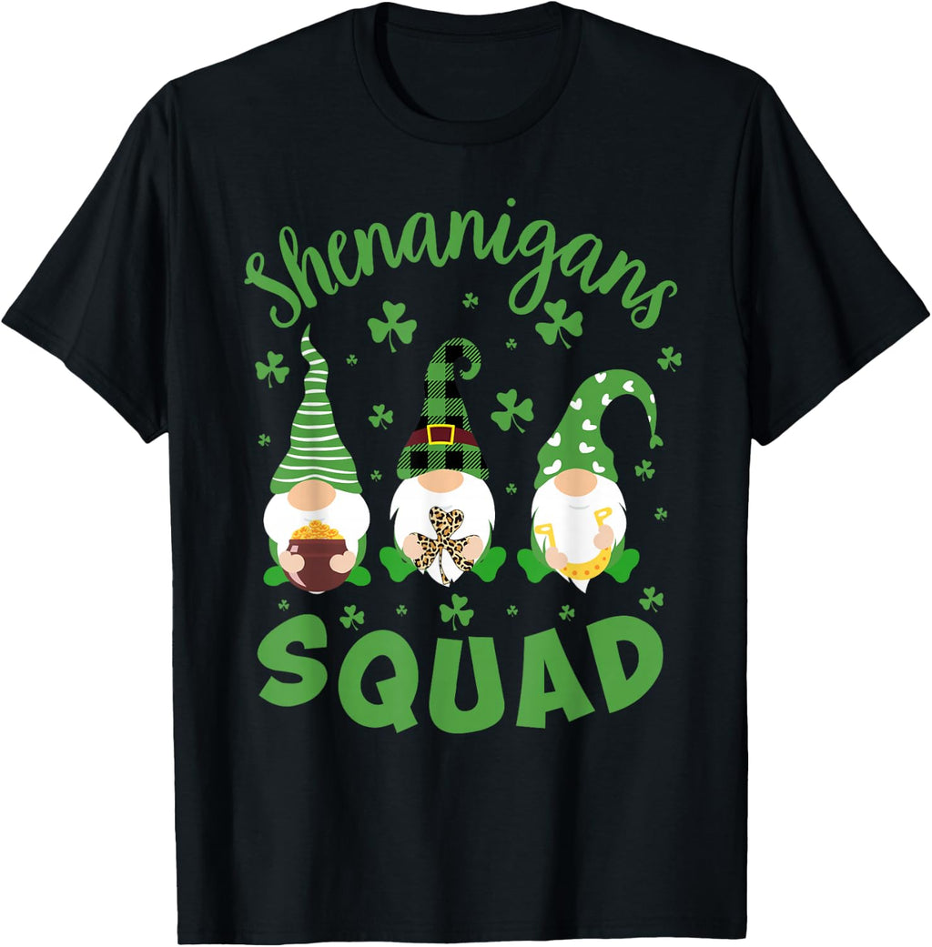 Shenanigans Squad St Patricks Day Gnomie Gnome Women Kids T-Shirt