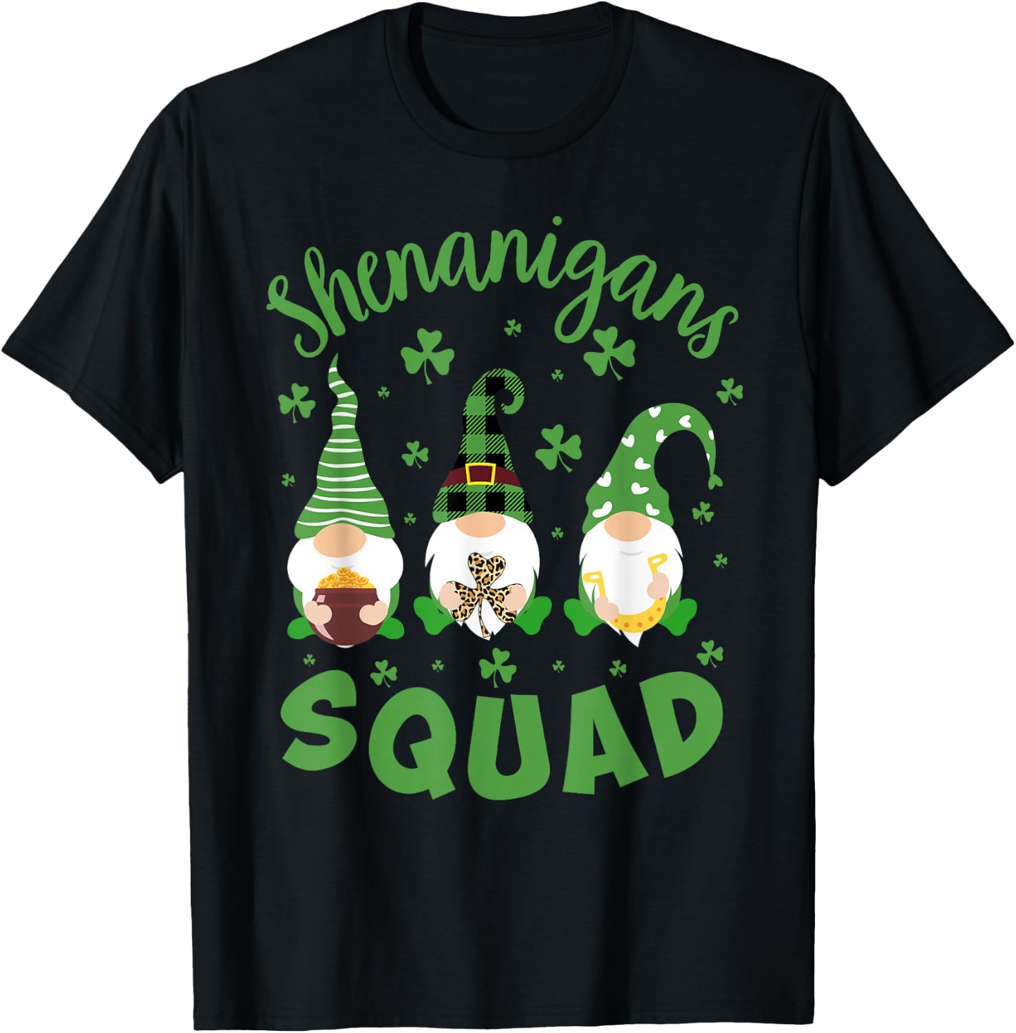 Shenanigans Squad St Patricks Day Gnomie Gnome Women Kids T-Shirt