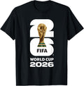 FIFA World Cup 26 Gold Trophy Tees T Shirts for Men and Women