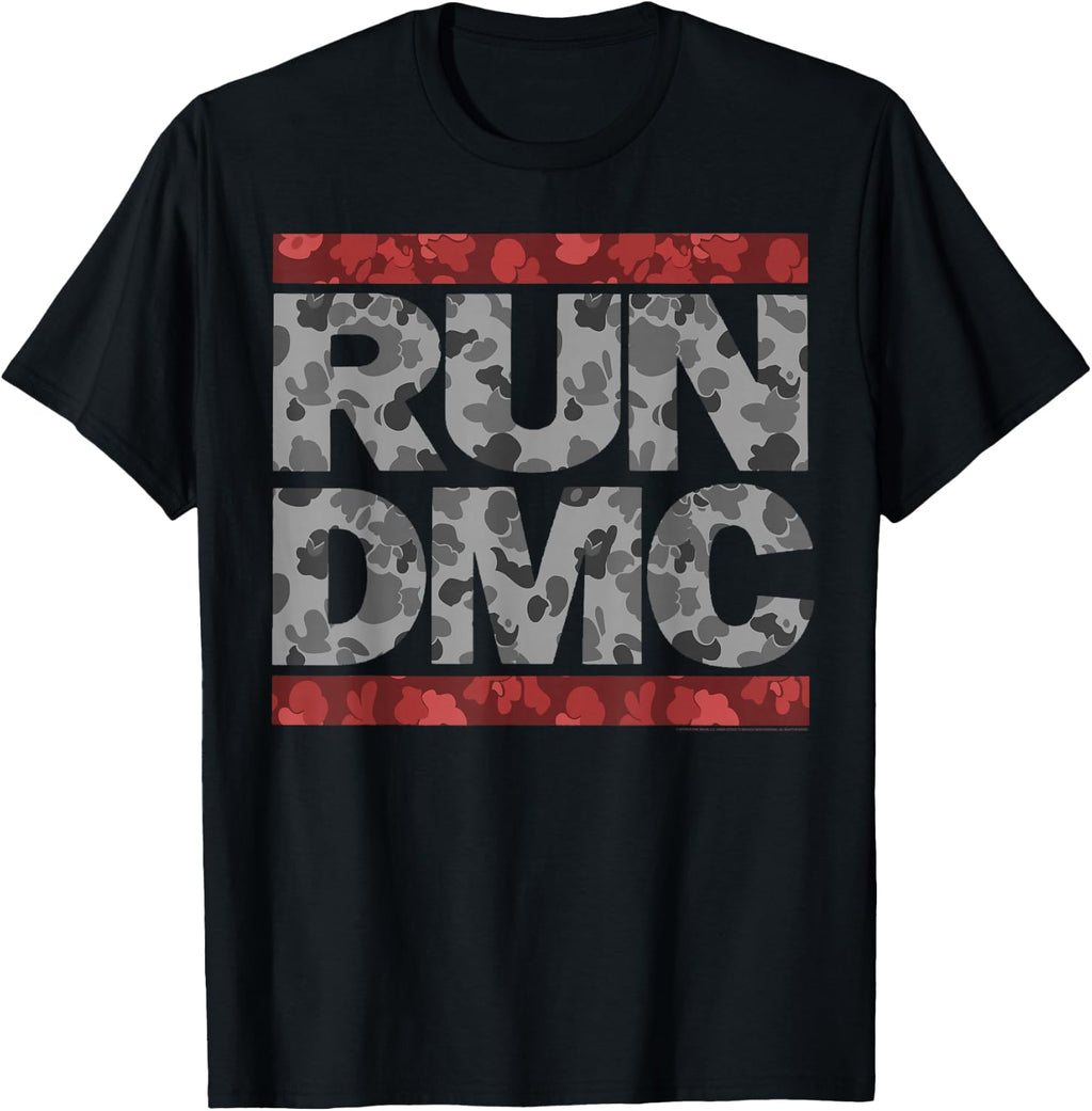 Run DMC Official Red Camo Logo T-Shirt