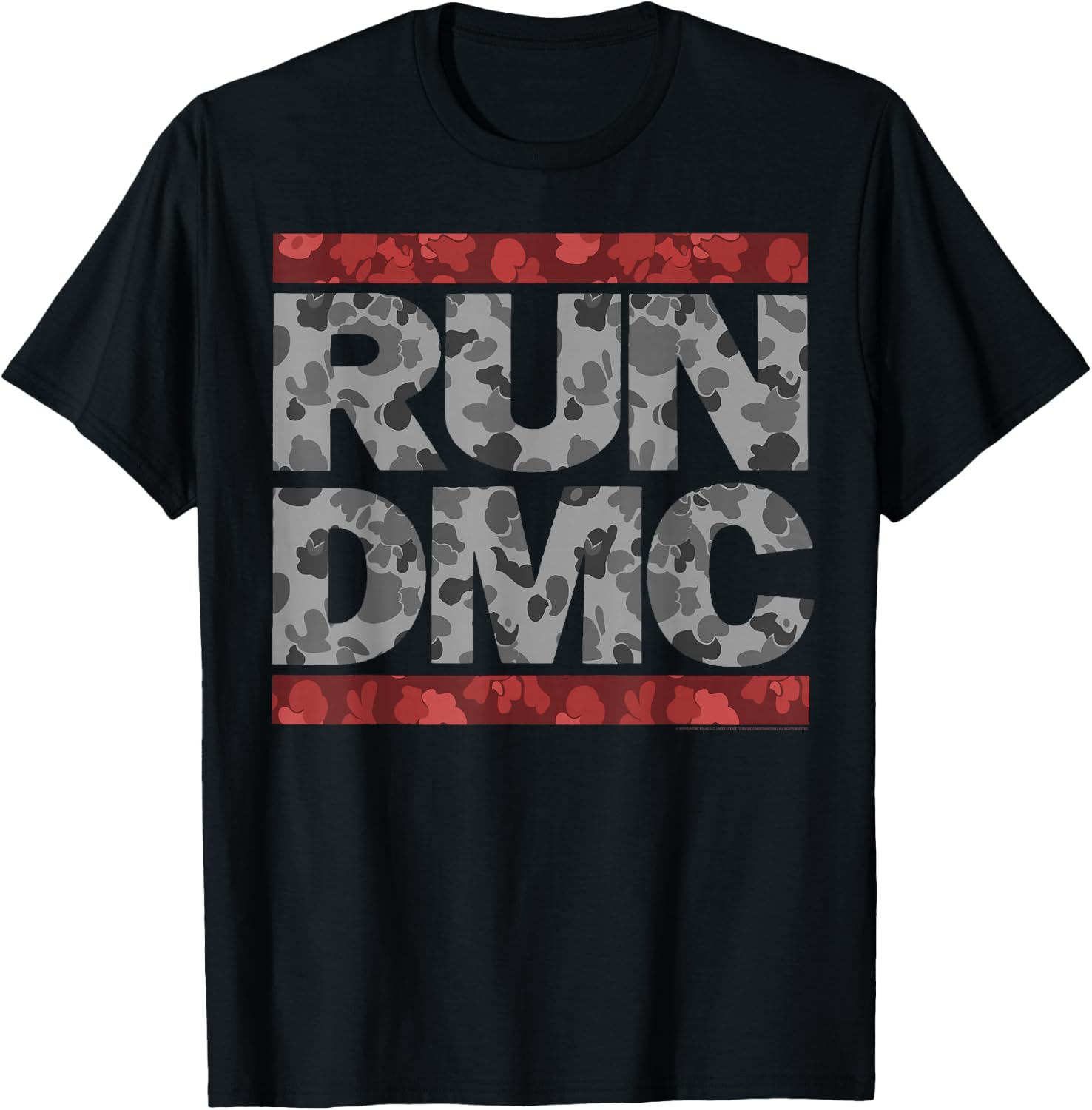 Run DMC Official Red Camo Logo T-Shirt