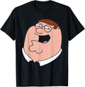 Family Guy Peter Griffin Oversized Portrait Funny Cartoon T-Shirt