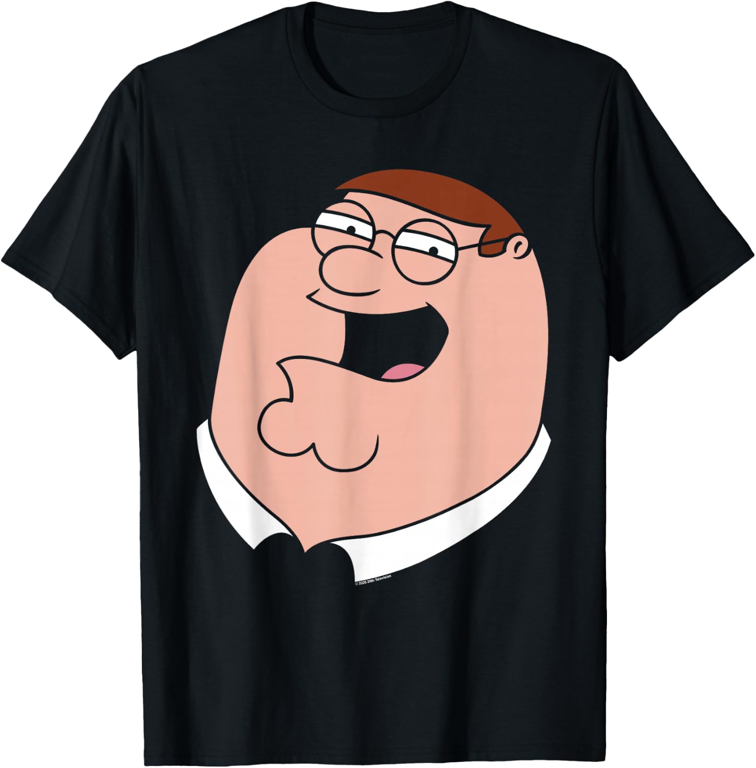 Family Guy Peter Griffin Oversized Portrait Funny Cartoon T-Shirt