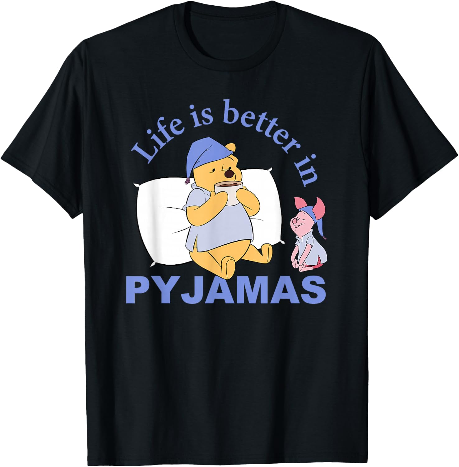 Disney Winnie the Pooh Life Is Better In Pyjamas Sleepover T-Shirt