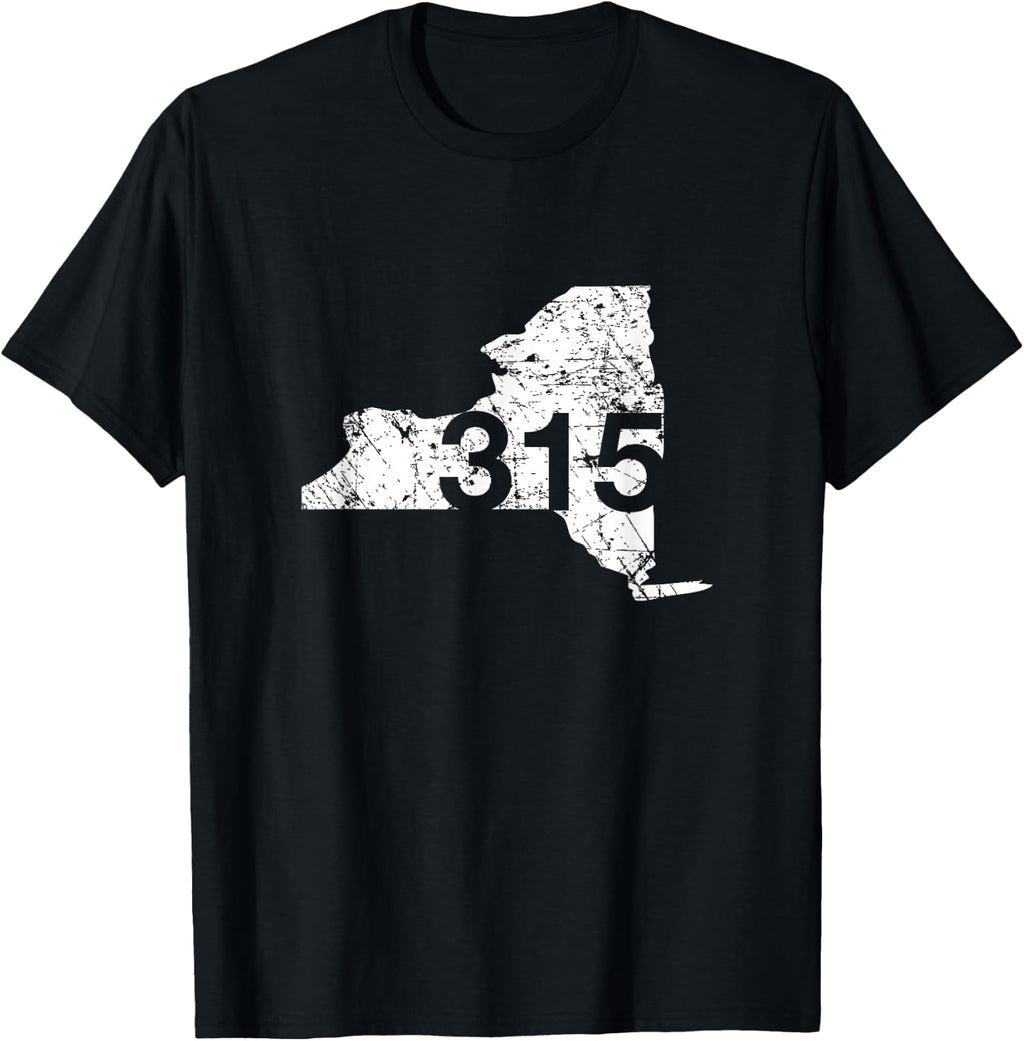 Syracuse Area Code 315 Shirt, New York Souvenir Gift T-Shirt