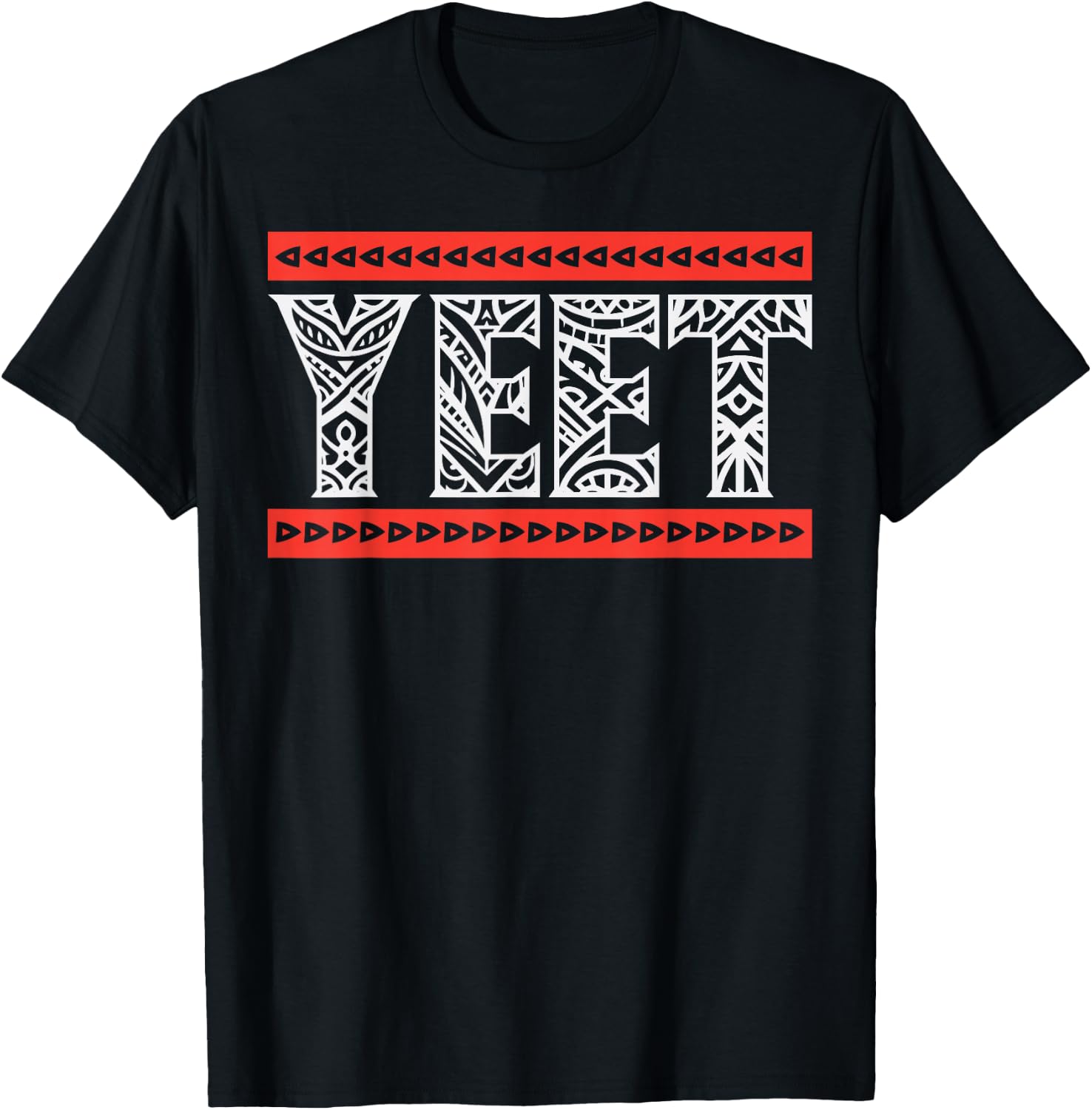 Yeet Tribal Art Funny Saying Meme Slang Men Boys Kids Women T-Shirt