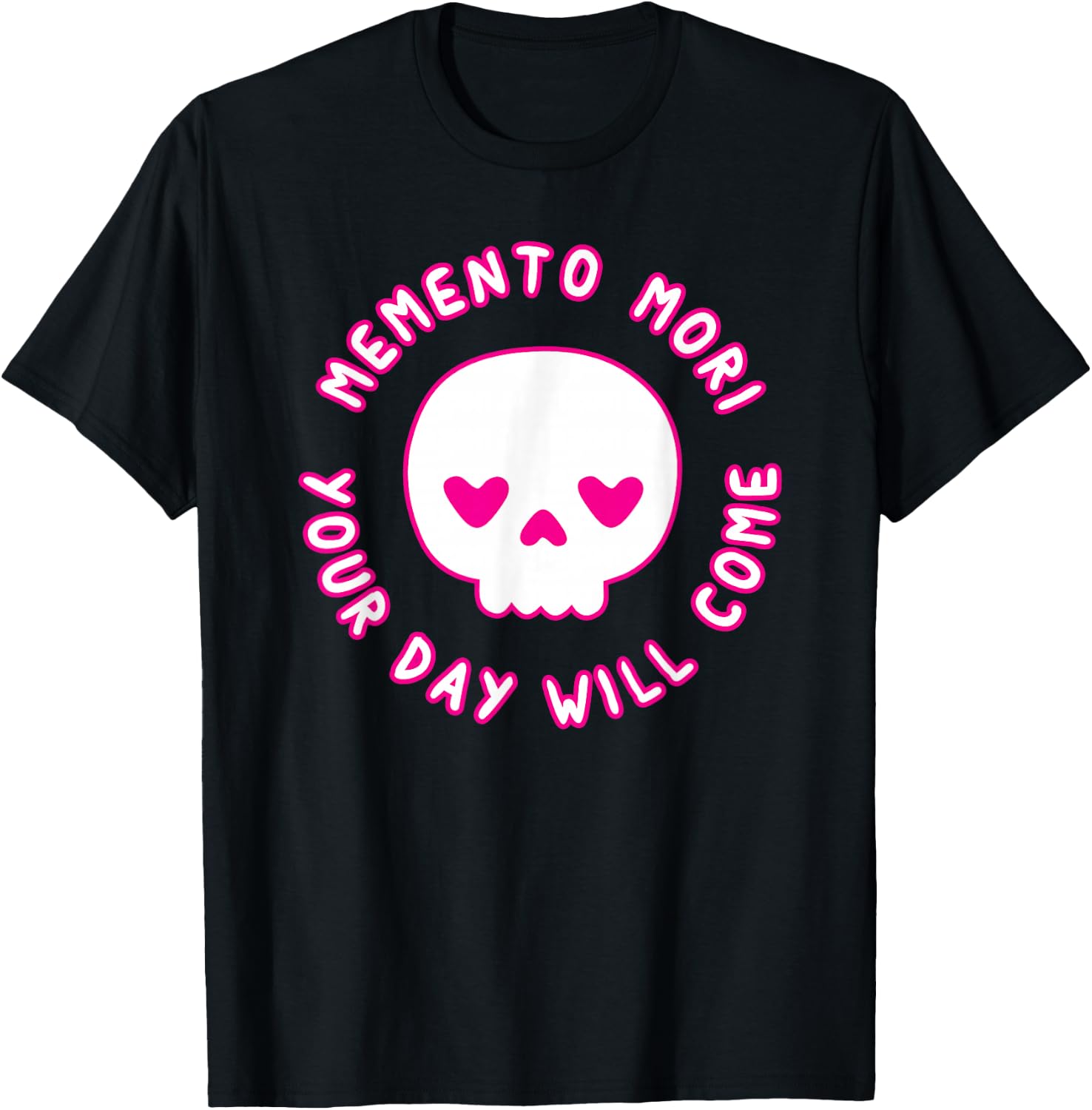 Pastel Goth Kawaii Punk Memento Mori Cute Skull T-Shirt