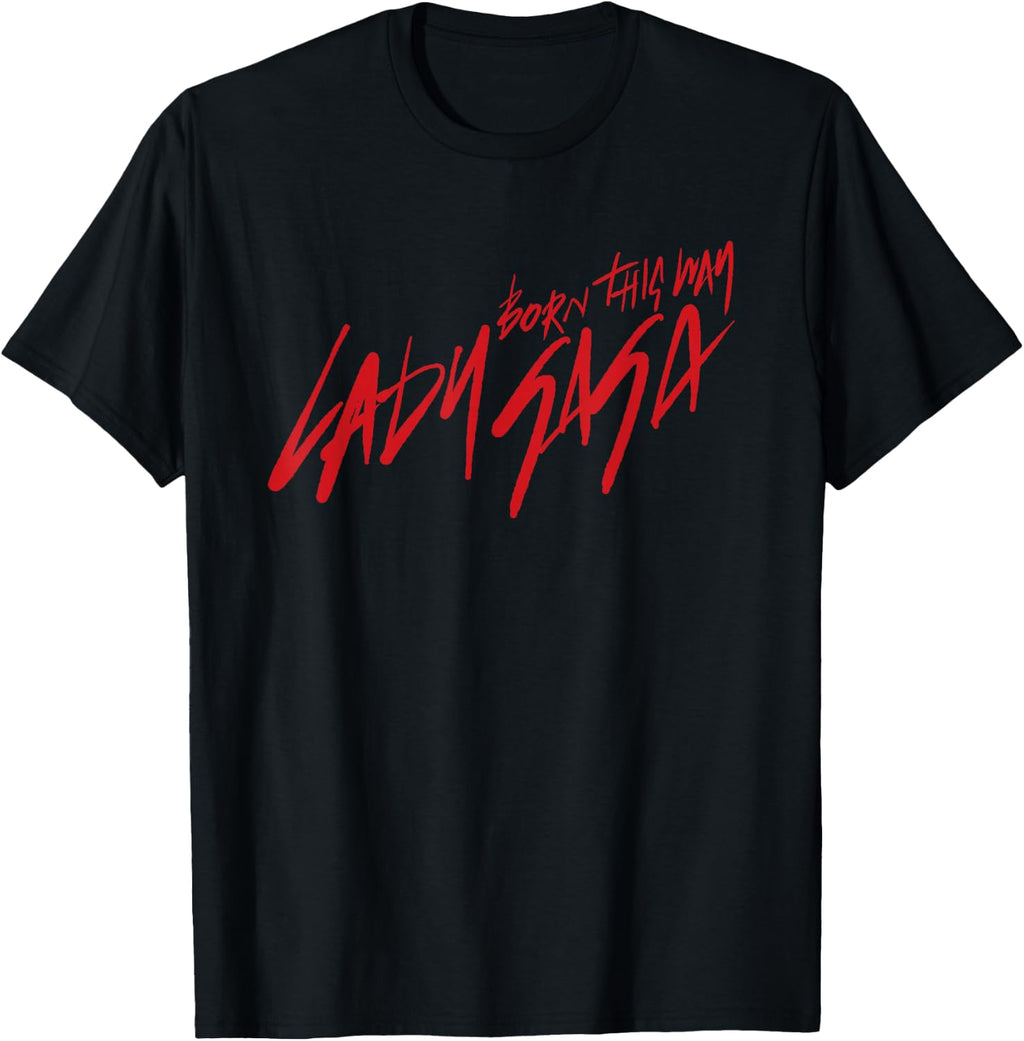 Official Lady Gaga Born This Way Logo Graphic Tee T-Shirt for Men and Women