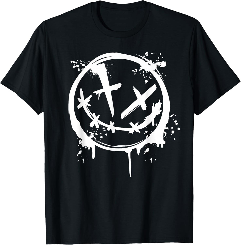 Evil Smile Face Splitter Silhouette Party T-Shirt