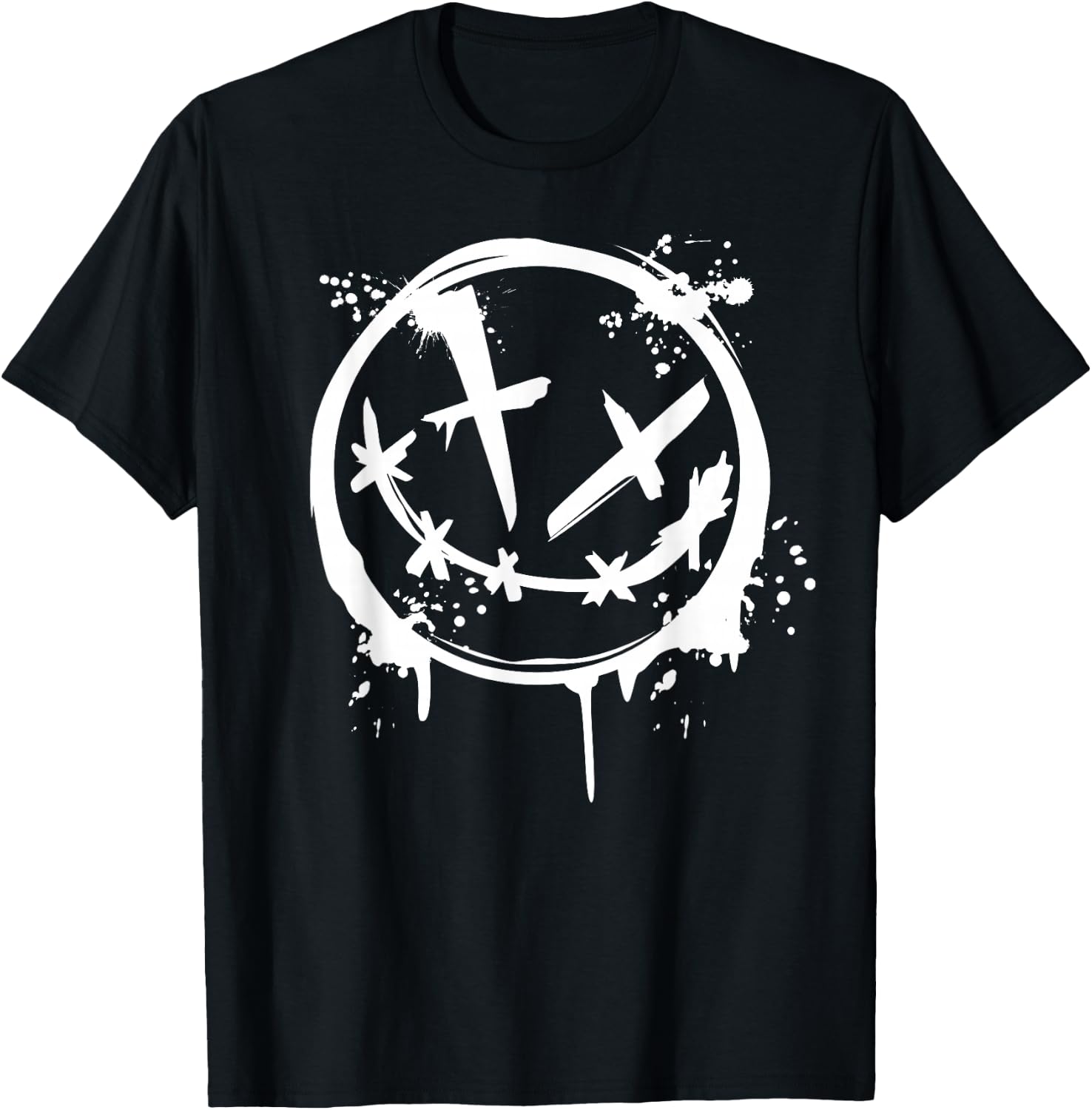 Evil Smile Face Splitter Silhouette Party T-Shirt