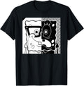 Spongebob Squarepants - Superfly Black and White T-Shirt